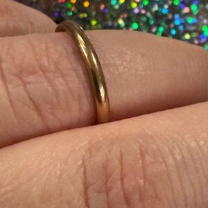 2mm Dome Rose Toned Band for Women. Size 6